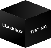 3d figure of a black box with "BLACKBOX TESTING" written on it